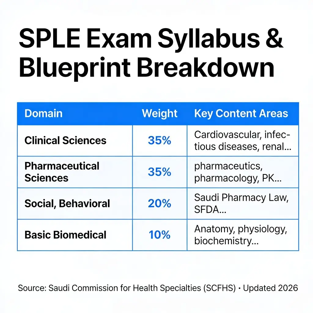 SPLE Exam Syllabus blueprint