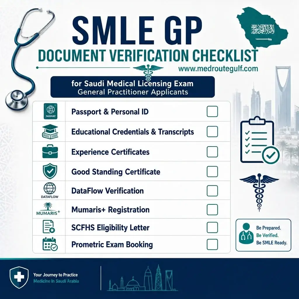 SMLE GP EXAM Guide, SMLE GP documents required, SMLE Documents checklist