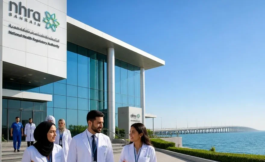 NHRA anesthesia license requirements Bahrain exam exemption