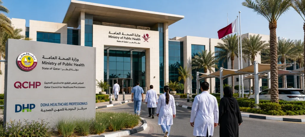 QCHP DHP anesthesia license requirements Qatar Prometric exam
